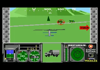 Steel Talons gameplay screenshot on Genesis
