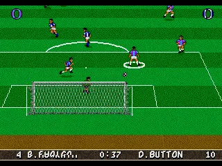 Striker gameplay screenshot on Genesis