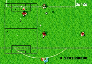 Super Kick Off gameplay screenshot on Genesis