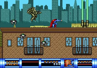 Superman gameplay screenshot on Genesis