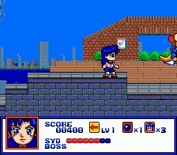 Syd of Valis gameplay screenshot on Genesis