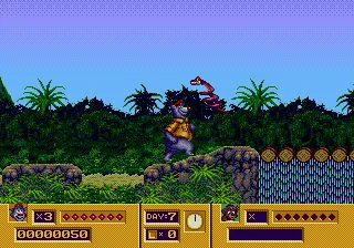 TaleSpin gameplay screenshot on Genesis