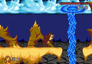 Taz-Mania gameplay screenshot on Genesis