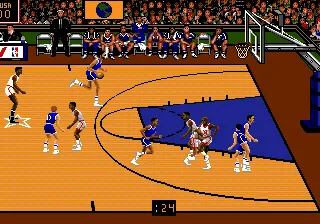Team USA Basketball gameplay screenshot on Genesis