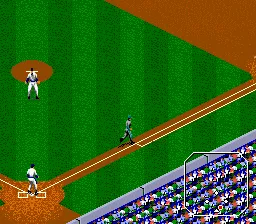 Tecmo Super Baseball gameplay screenshot on Genesis