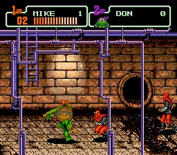 Teenage Mutant Hero Turtles: The Hyperstone Heist gameplay screenshot on Genesis