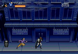 The Adventures of Batman & Robin gameplay screenshot on Genesis