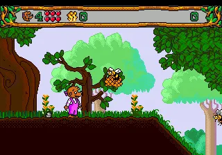 The Berenstain Bears' Camping Adventure gameplay screenshot on Genesis