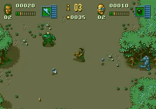 The Chaos Engine gameplay screenshot on Genesis