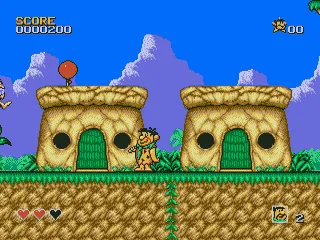 The Flintstones gameplay screenshot on Genesis