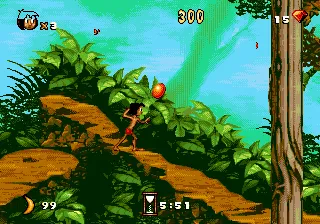 The Jungle Book gameplay screenshot on Genesis