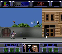 The Lawnmower Man gameplay screenshot on Genesis