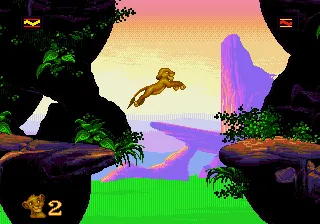 The Lion King gameplay screenshot on Genesis