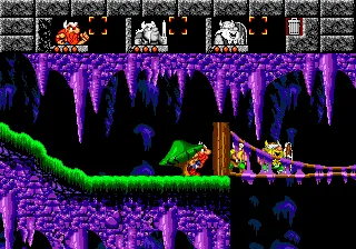The Lost Vikings gameplay screenshot on Genesis