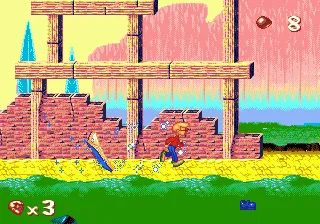 The Pagemaster gameplay screenshot on Genesis