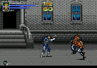 The Punisher gameplay screenshot on Genesis