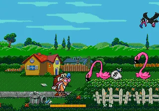 The Ren & Stimpy Show Presents: Stimpy's Invention gameplay screenshot on Genesis