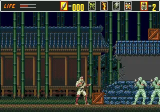The Revenge of Shinobi gameplay screenshot on Genesis
