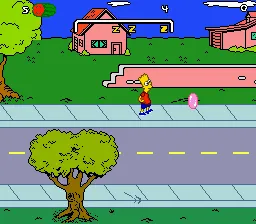 The Simpsons: Bart's Nightmare gameplay screenshot on Genesis