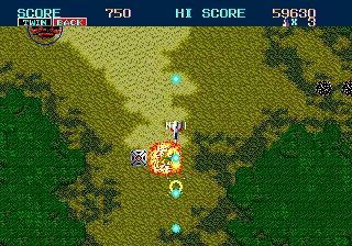 Thunder Force II gameplay screenshot on Genesis
