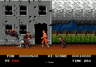 Thunder Fox gameplay screenshot on Genesis