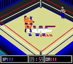 Thunder Pro Wrestling Retsuden gameplay screenshot on Genesis