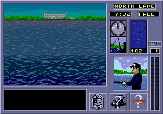 TNN Bass Tournament of Champions gameplay screenshot on Genesis