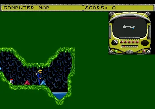 Todd's Adventures in Slime World gameplay screenshot on Genesis