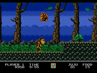 Toki: Going Ape Spit gameplay screenshot on Genesis