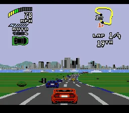 Top Gear 2 gameplay screenshot on Genesis