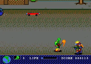 Toxic Crusaders gameplay screenshot on Genesis