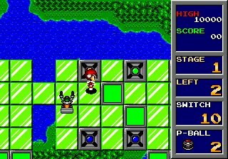 Trampoline Terror! gameplay screenshot on Genesis