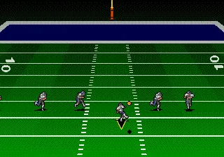 Troy Aikman NFL Football gameplay screenshot on Genesis