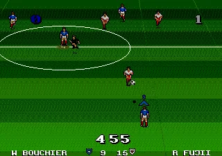 Ultimate Soccer gameplay screenshot on Genesis