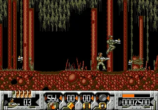 Universal Soldier gameplay screenshot on Genesis