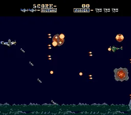 USAAF Mustang gameplay screenshot on Genesis
