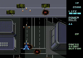 Vapor Trail gameplay screenshot on Genesis