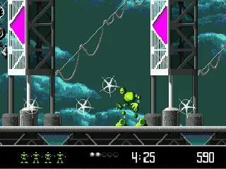 Vectorman gameplay screenshot on Genesis