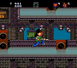 Wayne's World gameplay screenshot on Genesis