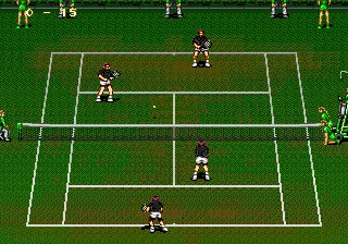 Wimbledon gameplay screenshot on Genesis