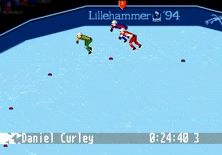 Winter Olympics gameplay screenshot on Genesis