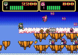 Wonder Boy III: Monster Lair gameplay screenshot on Genesis