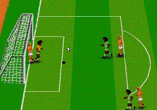 World Championship Soccer II gameplay screenshot on Genesis