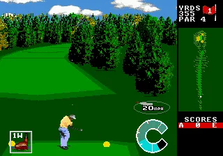World Class Leader Board gameplay screenshot on Genesis