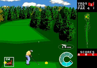 World Class Leaderboard Golf gameplay screenshot on Genesis