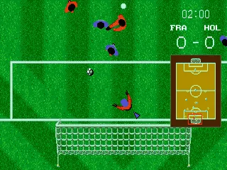 World Cup Soccer ~ World Championship Soccer gameplay screenshot on Genesis