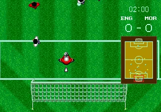 World Cup Soccer gameplay screenshot on Genesis