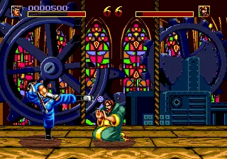World Heroes gameplay screenshot on Genesis