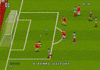 World Trophy Soccer gameplay screenshot on Genesis