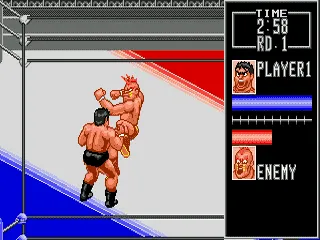 Wrestle War gameplay screenshot on Genesis